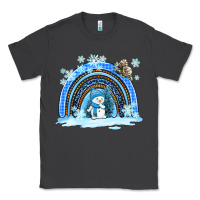 Smoke winter   rainbow and snowman Classic Tee - AdoDesignShop