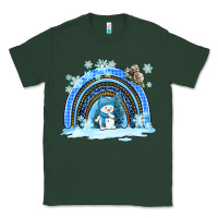 Winter   Rainbow And Snowman Classic Tee | Teevron