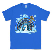 True Royal winter   rainbow and snowman Classic Tee - AdoDesignShop