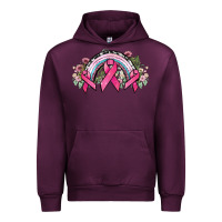 Mauve Wine Cancer ribbon rainbow Cancer Awareness Urban Hoodie - HowdyJamesFarm