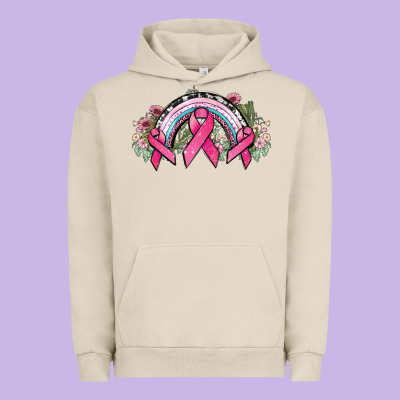 Cancer Ribbon Rainbow Cancer Awareness Urban Hoodie Designed By Howdyjamesfarm