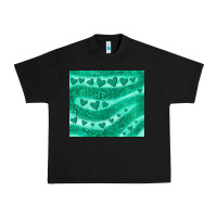 Black green glitter heart Urban Heavy Tee - JahusDesignShop
