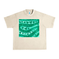 Sandshell green glitter heart Urban Heavy Tee - JahusDesignShop