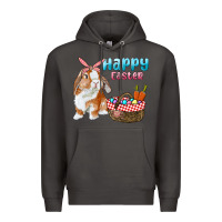 Smoke Happy Easter Bunny And Egg Basket Premium Hoodie - RanaPortraitStore