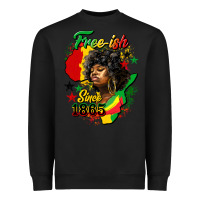 Black free ish since 1865 Heavyweight Sweatshirt - HRA Design Shop