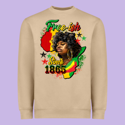 Free Ish Since 1865 Heavyweight Sweatshirt Designed By Hra Design Shop