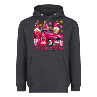 Smoke Tis' the season pink Christmas gnomes truck Heavyweight Hoodie - NancyCooperArtShop
