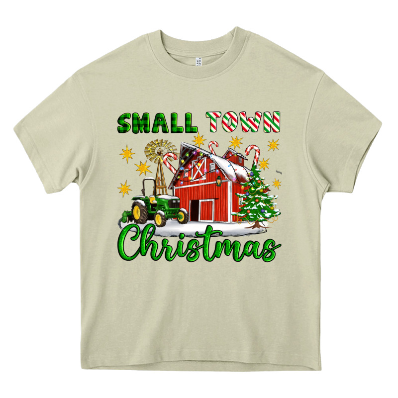Small Town Christmas Heavy Core Tee by Artiststas | Teevron