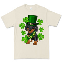 Bone st. patricks day lucky dachshund puppy Premium Tee - RanaPortraitStore