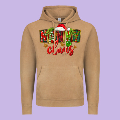 Christmas Nanny Claus Vintage Hoodie Designed By Fadigitalartstudio