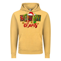 Vintage Mustard Christmas nanny claus Vintage Hoodie - FaDigitalArtStudio