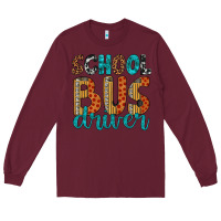 Burgundy school bus driver Long Sleeve Tee - Artiststas