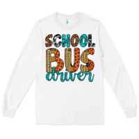 White school bus driver Long Sleeve Tee - Artiststas
