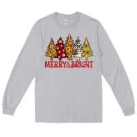 Moon Dust merry and bright leopard christmas trees Long Sleeve Tee - AdoDesignShop