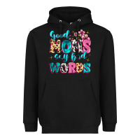 Black good moms say bad words Heavyweight Hoodie - MaliasSmallBusiness