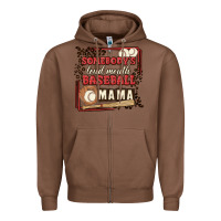 Chestnut somebody's loud mouth baseball mama Zipper Hoodie - MaliasSmallBusiness