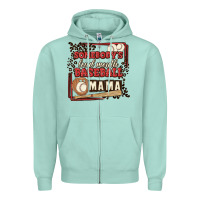 Seafoam somebody's loud mouth baseball mama Zipper Hoodie - MaliasSmallBusiness