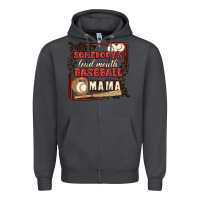 Smoke somebody's loud mouth baseball mama Zipper Hoodie - MaliasSmallBusiness