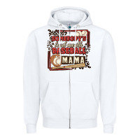 White somebody's loud mouth baseball mama Zipper Hoodie - MaliasSmallBusiness