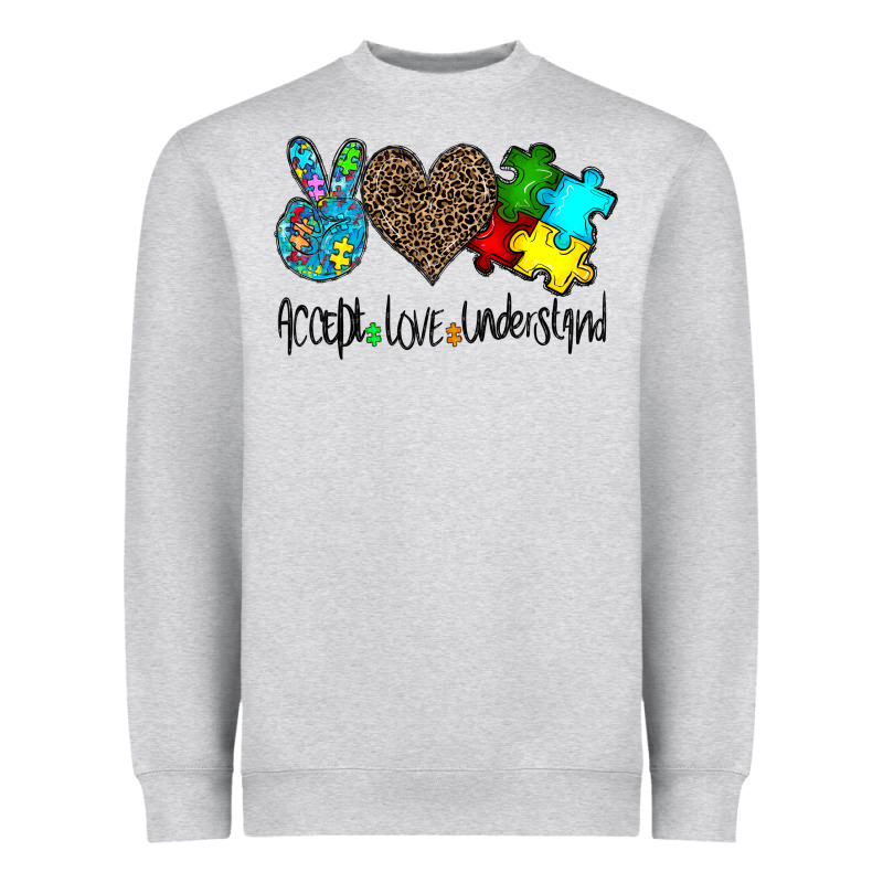Accept Love Understand Heavyweight Sweatshirt by CowhideDigitalArt | Teevron