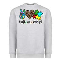 Heather Grey accept love understand Heavyweight Sweatshirt - CowhideDigitalArt