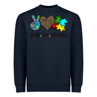 Navy accept love understand Heavyweight Sweatshirt - CowhideDigitalArt