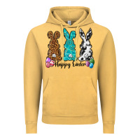 Vintage Mustard Western happy easter peeps Vintage Hoodie - Neo Western