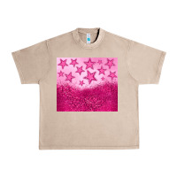 French Oak pink glitter star Urban Heavy Tee - JahusDesignShop