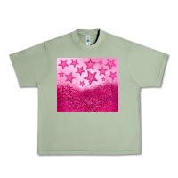 Oil Green pink glitter star Urban Heavy Tee - JahusDesignShop
