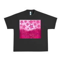 Pigment Black pink glitter star Urban Heavy Tee - JahusDesignShop