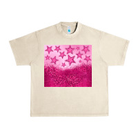 Sandshell pink glitter star Urban Heavy Tee - JahusDesignShop
