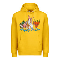 Lemon happy easter bunny carrots and eggs Premium Hoodie - RanaPortraitStore