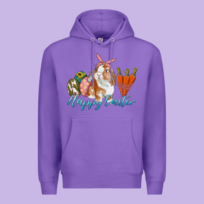 Happy Easter Bunny Carrots And Eggs Premium Hoodie Designed By Ranaportraitstore