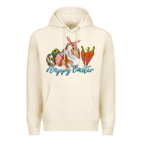 Tofu happy easter bunny carrots and eggs Premium Hoodie - RanaPortraitStore
