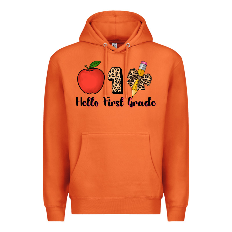 Hello First Grade Leopard 3200x2400 Premium Hoodie by AdoDesignShop | Teevron