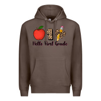 Coffee hello first grade leopard 3200x2400 Premium Hoodie - AdoDesignShop