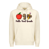 Sandshell hello first grade leopard 3200x2400 Premium Hoodie - AdoDesignShop