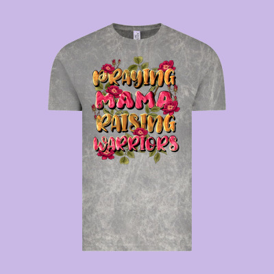 Praying Mama Raising Warriors Vintage Tee Designed By Jahusdesignshop