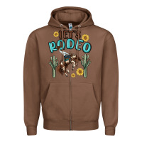 Chestnut let's rodeo Zipper Hoodie - MaliasSmallBusiness