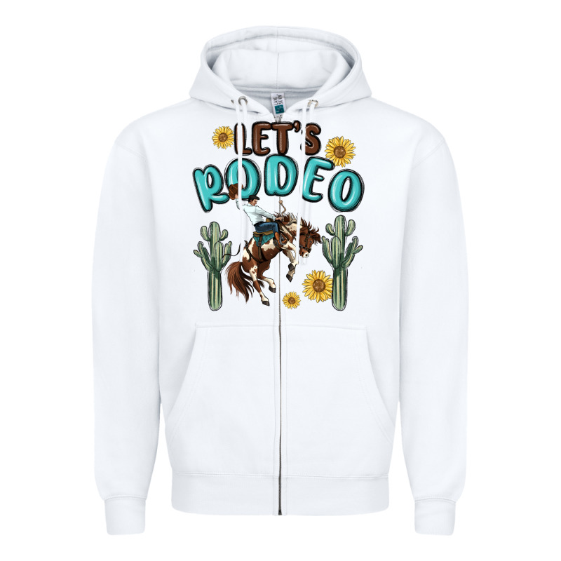 Let's Rodeo Zipper Hoodie by MaliasSmallBusiness | Teevron