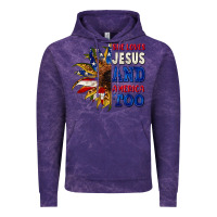 Cloud Purple She loves Jesus and America too 4th of july Vintage Hoodie - CowGirlArtShop
