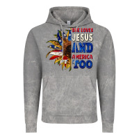 Cloud Rock She loves Jesus and America too 4th of july Vintage Hoodie - CowGirlArtShop