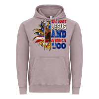 Vintage Zinc She loves Jesus and America too 4th of july Vintage Hoodie - CowGirlArtShop