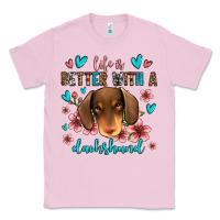 Bubblegum Pink life is better with a dachshund Classic Tee - Jasminsmagicworld