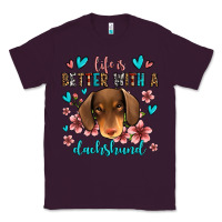 Plum life is better with a dachshund Classic Tee - Jasminsmagicworld