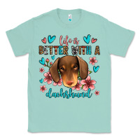 Seafoam life is better with a dachshund Classic Tee - Jasminsmagicworld