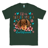 Sports Green life is better with a dachshund Classic Tee - Jasminsmagicworld