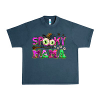 Midnight Navy spooky mama Urban Heavy Tee - AdoDesignShop