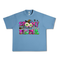 Pebble Blue spooky mama Urban Heavy Tee - AdoDesignShop
