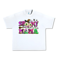 White spooky mama Urban Heavy Tee - AdoDesignShop